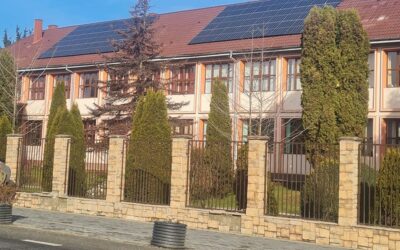 Au început lucrările  de montare a panourilor fotovoltaice!
